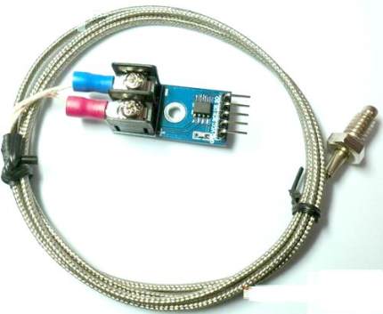 Sonde de capteur de température de câble de fil de thermistance de 1 m de  long avec filetage M6 pour contrôleur de température