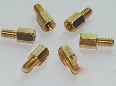 6pcs M3 5+6mm Female Male Thread Brass Hex Standoff Spacer Screws PCB  Pillar 